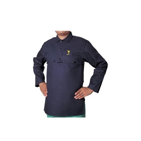 Weldas Alliance COOL FR Cape Sleeves, Material: 9 oz Cotton FR, Color: Navy blue, Size: Large 33-8228L